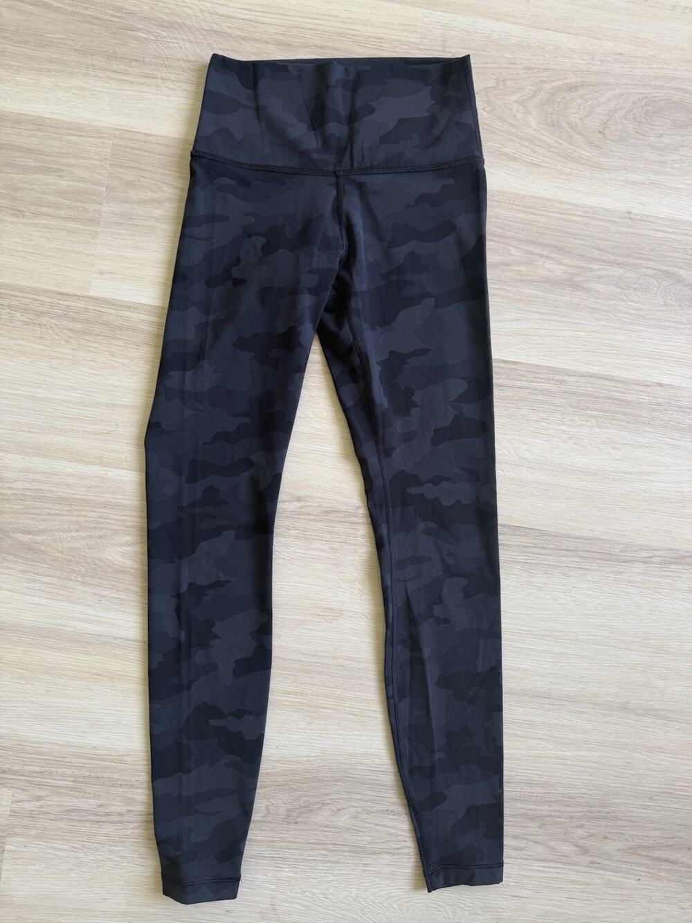 Lululemon Wunder Under High Rise Tight 28” Camo Deep Coal Multi Women’s Size 4